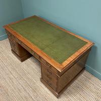 Superb Quality Large Edwardian Walnut Antique Office Desk (4 of 7) Superb Quality Large Edwardian Walnut Antique Office Desk (4 of 7)