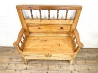 Vintage Pine Settle Bench with Storagev (6 of 10) Vintage Pine Settle Bench with Storagev (6 of 10)
