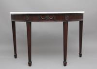 18th Century Mahogany & Marble Top Console Table (7 of 9) 18th Century Mahogany & Marble Top Console Table (7 of 9)