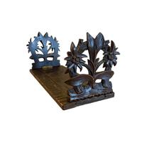 19th Century Swiss Black Forest Carved  Book Slide