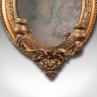 Pair of Antique Girandole Mirrors, English, Giltwood, Ovall, Wall, Regency, 1820 (8 of 10) Pair of Antique Girandole Mirrors, English, Giltwood, Ovall, Wall, Regency, 1820 (8 of 10)