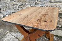 Antique Swedish Pine X-frame Trestle Table (8 of 21) Antique Swedish Pine X-frame Trestle Table (8 of 21)