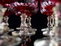 12 Cranberry Champagne Glasses in the style of Baccarat 1900-1920 (4 of 6) 12 Cranberry Champagne Glasses in the style of Baccarat 1900-1920 (4 of 6)