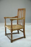 Arts & Crafts Oak & Rush Chair (8 of 8) Arts & Crafts Oak & Rush Chair (8 of 8)