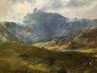 (2of2) Huge Magnificent 19thc Snowdonia Mountain Welsh Landscape Oil Painting (8 of 13) (2of2) Huge Magnificent 19thc Snowdonia Mountain Welsh Landscape Oil Painting (8 of 13)