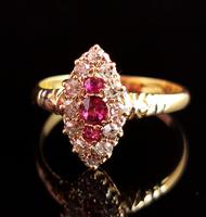 Victorian Ruby & Diamond Navette Ring (11 of 14) Victorian Ruby & Diamond Navette Ring (11 of 14)