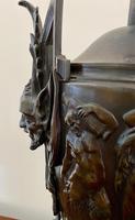 Magnificent Pair of Heavy Bronze Lamps (8 of 11) Magnificent Pair of Heavy Bronze Lamps (8 of 11)
