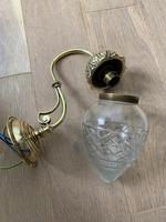 Pair of Edwardian Cut Glass Brass Wall Lights, Rewired (6 of 11) Pair of Edwardian Cut Glass Brass Wall Lights, Rewired (6 of 11)