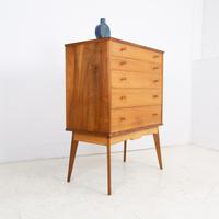 Alfred Cox Mid Century Walnut Chest of Drawers