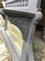 Antique Victorian Cast Iron Overmantle Mirror & Shelf (5 of 8) Antique Victorian Cast Iron Overmantle Mirror & Shelf (5 of 8)