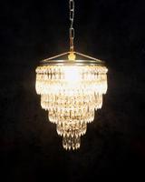 Italian Art Deco Five Tier Crystal Glass Chandelier (2 of 7) Italian Art Deco Five Tier Crystal Glass Chandelier (2 of 7)