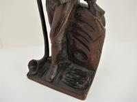 Pair of Swiss Black Forest Carved Figures, Pipe Rest & Match Holder c.1890 (4 of 19) Pair of Swiss Black Forest Carved Figures, Pipe Rest & Match Holder c.1890 (4 of 19)