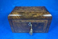 Victorian Tunbridge Ware Twin Section Tea Caddy (18 of 18) Victorian Tunbridge Ware Twin Section Tea Caddy (18 of 18)