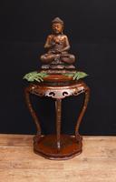 Chinese Pedestal Stand Table in Cinnabar Lacquer Chinoiserie (15 of 26) Chinese Pedestal Stand Table in Cinnabar Lacquer Chinoiserie (15 of 26)