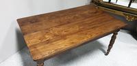 Lovely French Elm Kitchen Farmhouse Dining Table (4 of 7) Lovely French Elm Kitchen Farmhouse Dining Table (4 of 7)