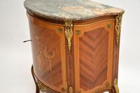 Antique French Inlaid Marquetry Marble Top Cabinet (10 of 10) Antique French Inlaid Marquetry Marble Top Cabinet (10 of 10)