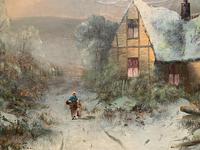 Very Large Outstanding 19th Century British Winter Snow-capped Landscape Oil Painting (9 of 13) Very Large Outstanding 19th Century British Winter Snow-capped Landscape Oil Painting (9 of 13)