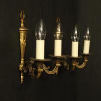 French Pair of Gilded Brass Antique Wall Lights (7 of 8) French Pair of Gilded Brass Antique Wall Lights (7 of 8)