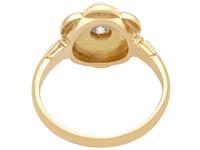 Natural Pearl & 0.20ct Diamond, 18ct Yellow Gold Cluster Ring - Antique c.1880 (4 of 9) Natural Pearl & 0.20ct Diamond, 18ct Yellow Gold Cluster Ring - Antique c.1880 (4 of 9)