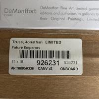 Jonathan Truss Limited Edition Print Title "Future Emperors" with Certificate of Authenticity (9 of 9) Jonathan Truss Limited Edition Print Title "Future Emperors" with Certificate of Authenticity (9 of 9)