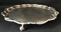 Old Sheffield Plate Silver Plated Salver Old Sheffield Plate Silver Plated Salver