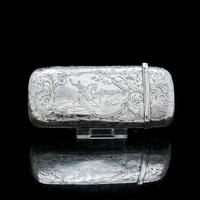 Victorian Solid Silver Cheroot / Cigar Case with a Hand-Engraved Hunting Scene - Alfred Taylor 1853 (4 of 15) Victorian Solid Silver Cheroot / Cigar Case with a Hand-Engraved Hunting Scene - Alfred Taylor 1853 (4 of 15)