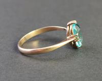 Vintage Art Deco Blue Zircon Solitaire Ring, 9ct Gold (8 of 9) Vintage Art Deco Blue Zircon Solitaire Ring, 9ct Gold (8 of 9)