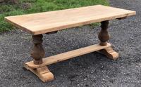 French Bleached Oak Farmhouse Dining Table (10 of 12) French Bleached Oak Farmhouse Dining Table (10 of 12)