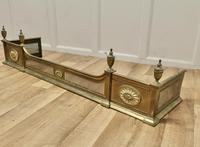 Large Victorian Regency Style Pierced Brass Fender (3 of 5) Large Victorian Regency Style Pierced Brass Fender (3 of 5)