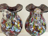 2 Beautiful Italian Murano Fratelli & Torso Millefiori Glass Vases (24 of 34) 2 Beautiful Italian Murano Fratelli & Torso Millefiori Glass Vases (24 of 34)