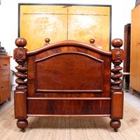 Bed Frame Edwardian Carved Mahogany Barley Twist (5 of 11) Bed Frame Edwardian Carved Mahogany Barley Twist (5 of 11)