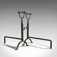 Antique Fire Basket, Pair of Andirons, English, Iron, Fireside, Victorian, 1900 (6 of 12) Antique Fire Basket, Pair of Andirons, English, Iron, Fireside, Victorian, 1900 (6 of 12)