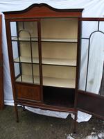 1900s Mahogany 2 Door China Cabinet with Dome Top (5 of 5) 1900s Mahogany 2 Door China Cabinet with Dome Top (5 of 5)