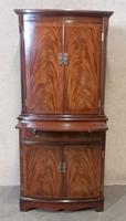 Mahogany Bow Front Cocktail Drinks Cabinet / Strongbow Furniture (10 of 10) Mahogany Bow Front Cocktail Drinks Cabinet / Strongbow Furniture (10 of 10)