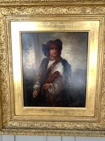 Antique Re-Raphaelite oil painting portrait of a young man with violin (2 of 2) (3 of 10) Antique Re-Raphaelite oil painting portrait of a young man with violin (2 of 2) (3 of 10)