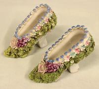 Antique Porcelain Pair of Shoes (3 of 5) Antique Porcelain Pair of Shoes (3 of 5)