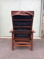 Arts & Crafts Oak & Leather Reclining Armchair (9 of 10) Arts & Crafts Oak & Leather Reclining Armchair (9 of 10)