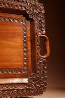 Two Colonial Very Fine Carved Wooden Trays (13 of 13) Two Colonial Very Fine Carved Wooden Trays (13 of 13)