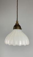 Moonstone Pendant Ceiling Light; Original Shade & Gallery; Rewired. (5 of 9) Moonstone Pendant Ceiling Light; Original Shade & Gallery; Rewired. (5 of 9)