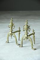 Pair of Brass Fire Dogs (7 of 12) Pair of Brass Fire Dogs (7 of 12)