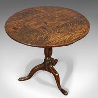 Antique Circular Table, English, Oak, Folding, Side, Occasional, Georgian, 1780 (8 of 9) Antique Circular Table, English, Oak, Folding, Side, Occasional, Georgian, 1780 (8 of 9)