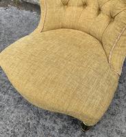 Small Antique Victorian Upholstered Salon Chair (14 of 17) Small Antique Victorian Upholstered Salon Chair (14 of 17)