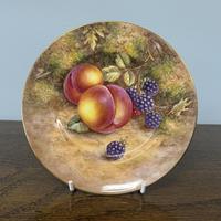 Scarce Royal Worcester Hand-painted Fine China Plate