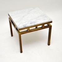 Vintage Italian Solid Brass & Marble Coffee / Side Table (2 of 7) Vintage Italian Solid Brass & Marble Coffee / Side Table (2 of 7)