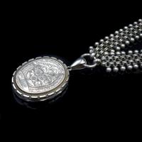 Antique Victorian Aesthetic Large Sterling Silver Locket and Collar Necklace (7 of 11) Antique Victorian Aesthetic Large Sterling Silver Locket and Collar Necklace (7 of 11)