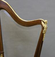 A mahogany & ormolu harp shaped fire screen (2 of 6) A mahogany & ormolu harp shaped fire screen (2 of 6)