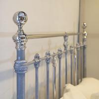 Antique Bed with Nickel Plating (9 of 9) Antique Bed with Nickel Plating (9 of 9)