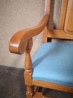 Pair of Oak Reproduction High Back Armchairs (4 of 11) Pair of Oak Reproduction High Back Armchairs (4 of 11)