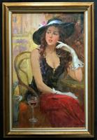Gennady Bernadsky Fine Russian Oil Portrait Painting Of A Pretty Diner (14 of 14) Gennady Bernadsky Fine Russian Oil Portrait Painting Of A Pretty Diner (14 of 14)