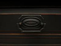 Antique Black Painted Bookcase Dresser Cabinet with Glazed Top, Lockable, Gothic (3 of 14) Antique Black Painted Bookcase Dresser Cabinet with Glazed Top, Lockable, Gothic (3 of 14)